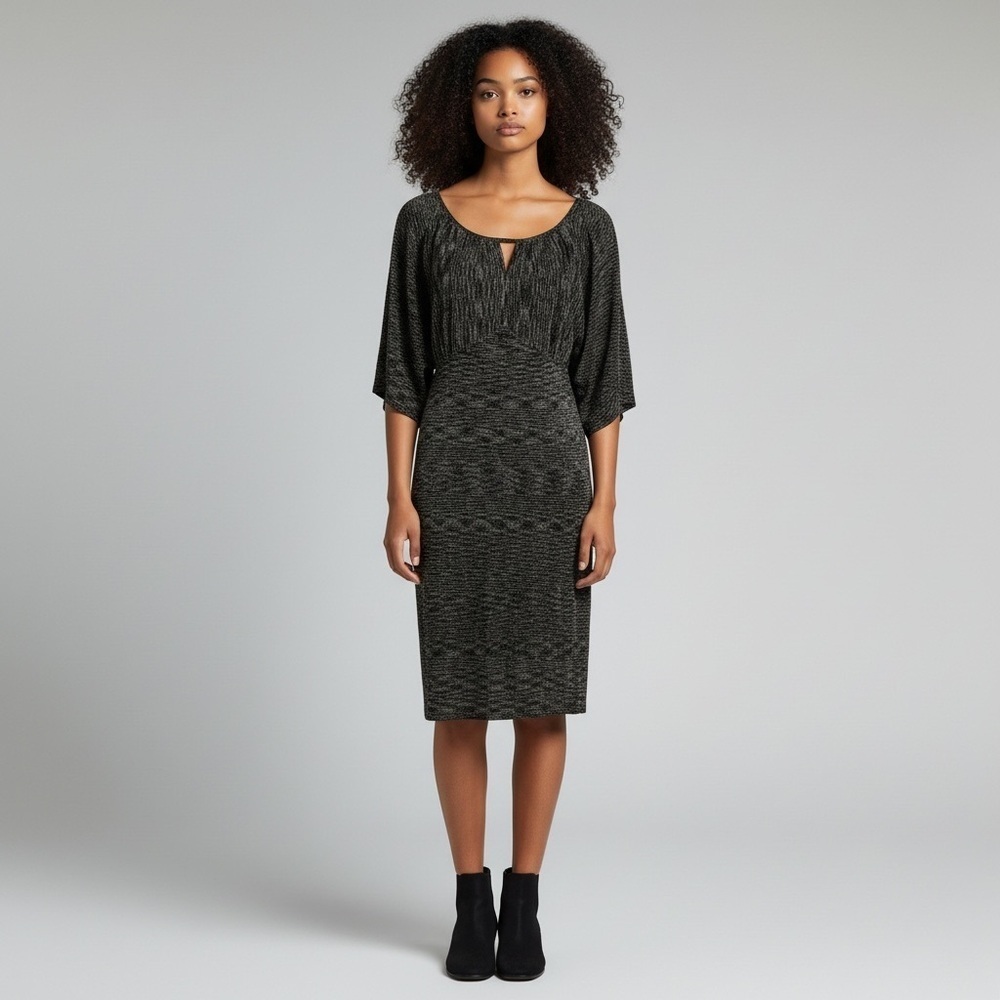 INC International Concepts Silk Blend Midi Dress Size M